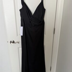 Azazie Black Maxi Dress